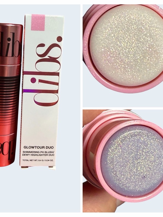 Dibs Other - Dibs Glowtour Duo Shimmering PH Blush & Dewy Highlighter - AURA- NIB